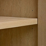 Nason Modular Oak Tall Display Cabinet Modern Living Room Large lockers