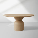Perth Round Romanian Wood Dining Table
