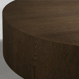 Sullivan Wood Round Coffee Table Oak Cocktail Table Simplicity Living Room Center Tea Table