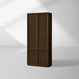 Nason Modular Oak Tall Display Cabinet Modern Living Room Large lockers