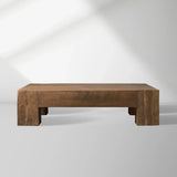 Ubud Square Reclaimed Teak Coffee Table Wood Living Room Center Tea Table Vintage Cocktail Table