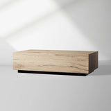 Sullivan Rectangle Coffee Table Living Room Oak Wood Center Tea Table Rural Cocktail Table