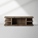 Leandro Wood Entryways Table Media Console Oak Entrance Table