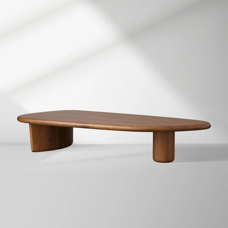 Akiro Wood Coffee Table Mid-Century Sofa  Center Cocktail Table Oak Tea Table