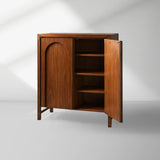 Rittman Entrance Hall Chest Mid-Century Sideboard Walnut Wood Buffet Storage Cabinet