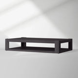 Devon Parson-Style Coffee Table Natural Oak Wood Living Room Center Tea Table Rectangular Cocktail Table