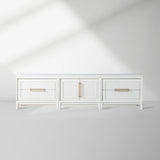 Rowan 4 Drawers TV Stand Unit Wood Entryways Storage Sideboard Cabinet Media Console