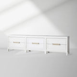 Rowan Modular TV Stand Unit Wood Entryways Storage Sideboard with Drawers