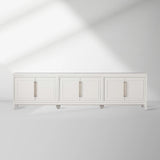Rowan Modular Wood TV Stand Modern Sideboard Television Storage Unit with Wood Doors Entrance Cabinet