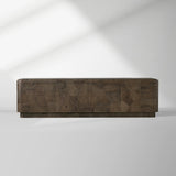 Polanco TV Stand Unit Wood Sideboard Media Console Ash Entryways Storage Cabinet
