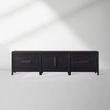 Rowan 4 Drawers TV Stand Unit Wood Entryways Storage Sideboard Cabinet Media Console