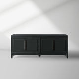 Rowan Modular Wood TV Stand Modern Sideboard Television Storage Unit with Wood Doors Entrance Cabinet