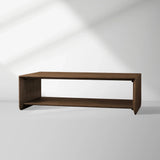 Felton Minimalist Coffee Table Oak Cocktail Table Rural Living Room  Wood Center Tea Table