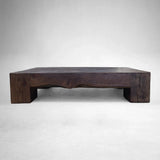 Ubud Square Reclaimed Teak Coffee Table Wood Living Room Center Tea Table Vintage Cocktail Table