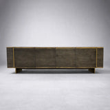 Mihaela Oak Media Console Wood Entertainment Centers Cabinet Retro TV Stands