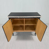 Amalfi Hand-Painted Sideboards Buffet Cabinet Wood Distressed Storage Cabinet