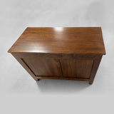 Stefania Hand-Painted Florals Buffet Cabinet Poplar Wood Sideboard Living Room Entryways Cabinet