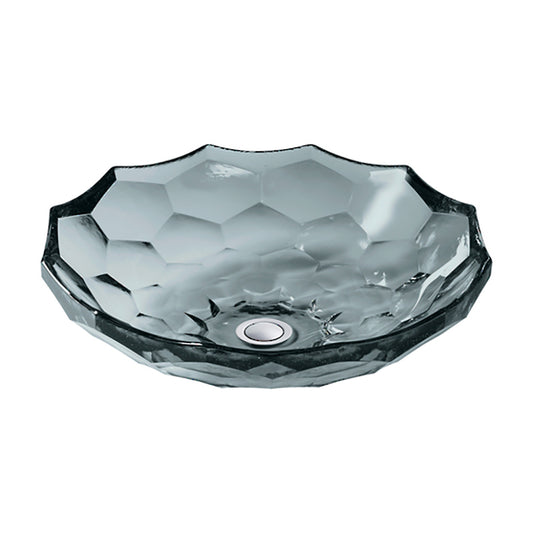 Faceted Glass Vessel Basin