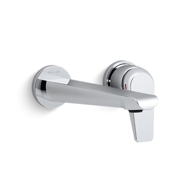 Avid Wall Mount Basin Set Polished Chrome