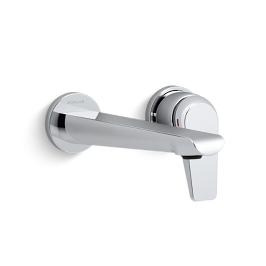 Avid Wall Mount Basin Set Polished Chrome