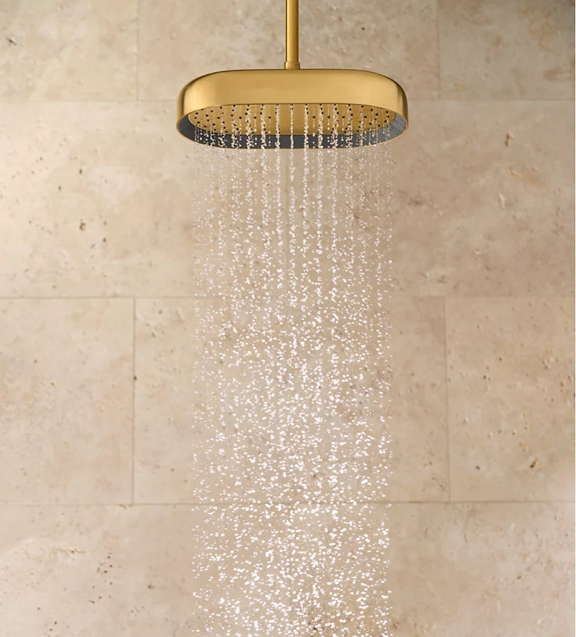 Oblong 12" single-function rainhead, 1.75 gpm