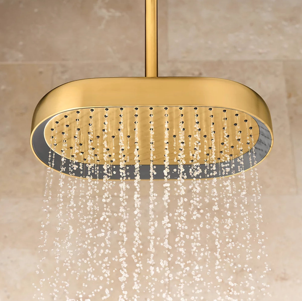 Oblong 12" single-function rainhead, 1.75 gpm