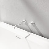 MECCA WALL MOUNTED SWIVEL BATH SPOUT ONLY 225MM MATTE WHITE