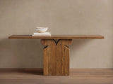 Dumai Reclaimed Teak Hallway Console Entrance Table Wood Country Entryway Table