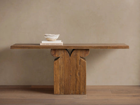 Dumai Reclaimed Teak Hallway Console Entrance Table Wood Country Entryway Table