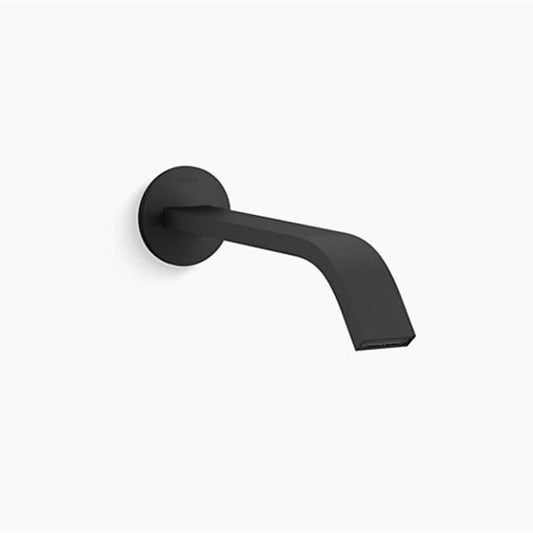 Components Wall Mount Basin Spout Ribbon Trim-Matte Black