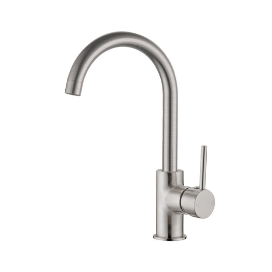 Dolce Kitchen Mixer Gooseneck Brushed Nickel