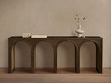 Hattie Oak Entrance Console Table Country Entryway Table