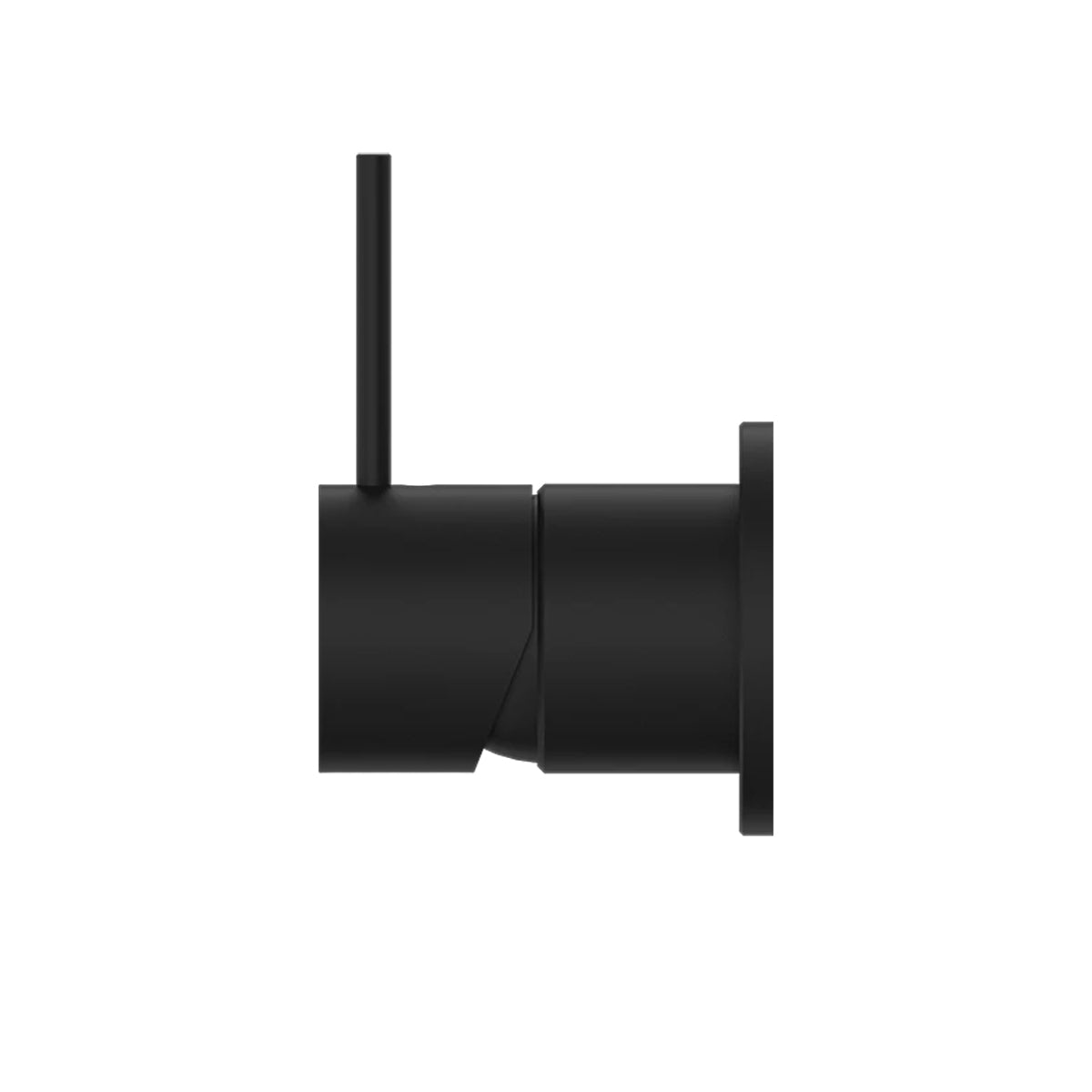 MECCA SHOWER MIXER 60MM HANDLE UP PLATE MATTE BLACK