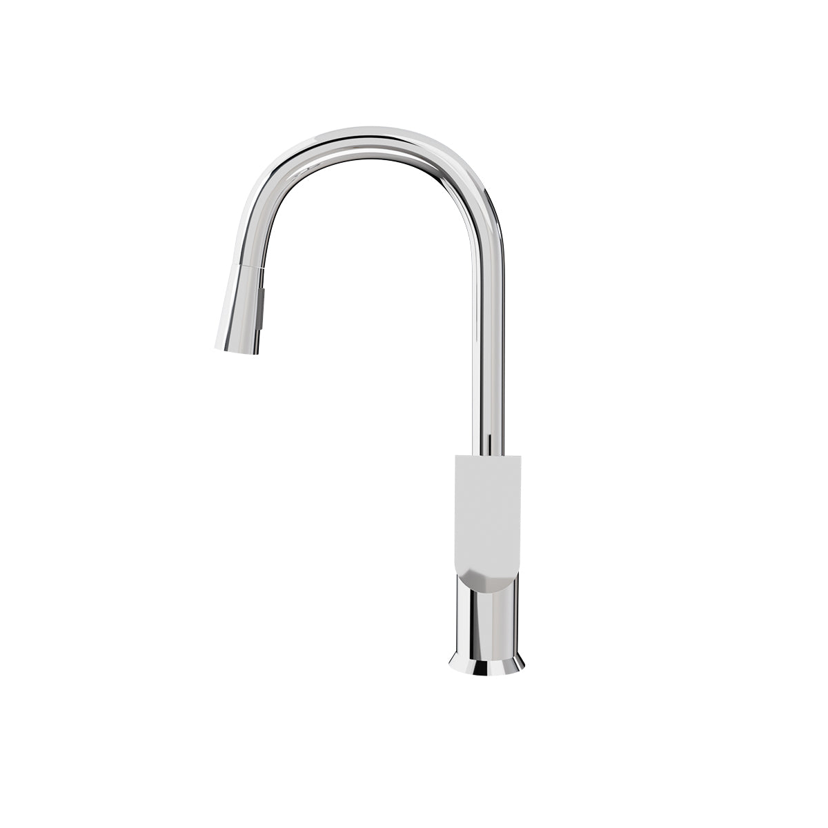 Taut Pull Out Spray Kitchen Mixer Polished Chrome/Matte Black