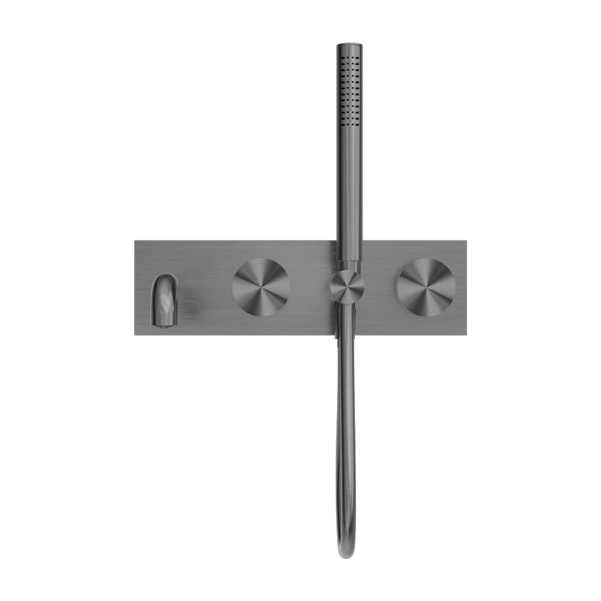 Kara Progressive Shower System With Spout 250mm Gun Metal