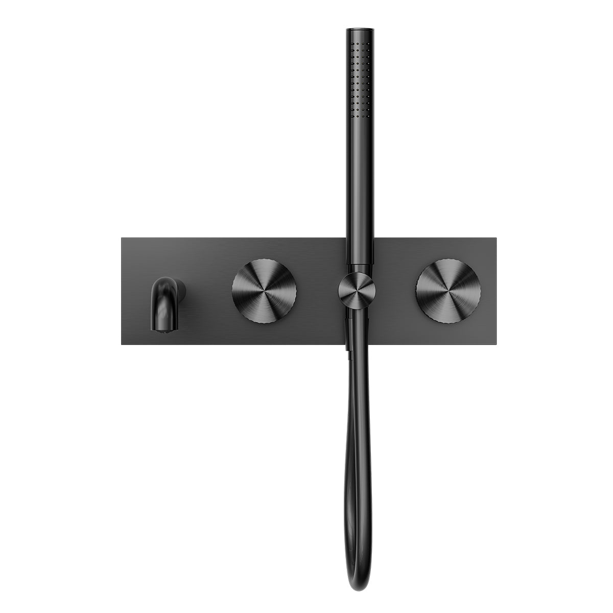 Opal Progressive Shower System With Spout 230mm Graphite