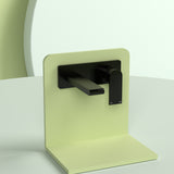Bianca Wall Basin/Bath Mixer 187mm Matte Black