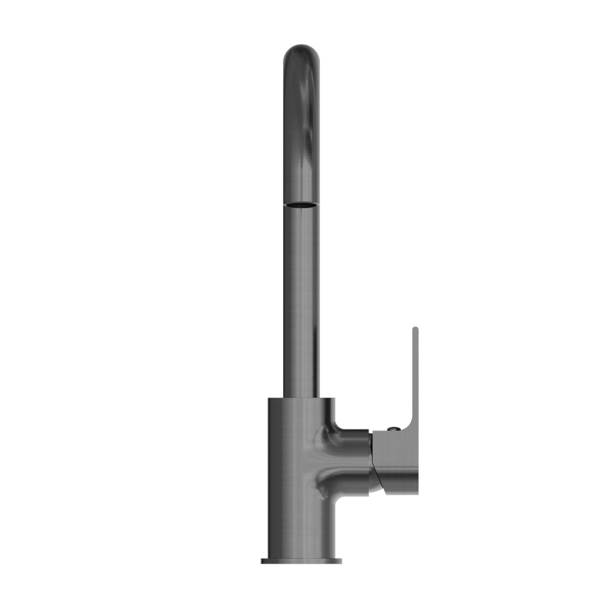Bianca Kitchen Mixer Gooseneck Spout Gun Metal