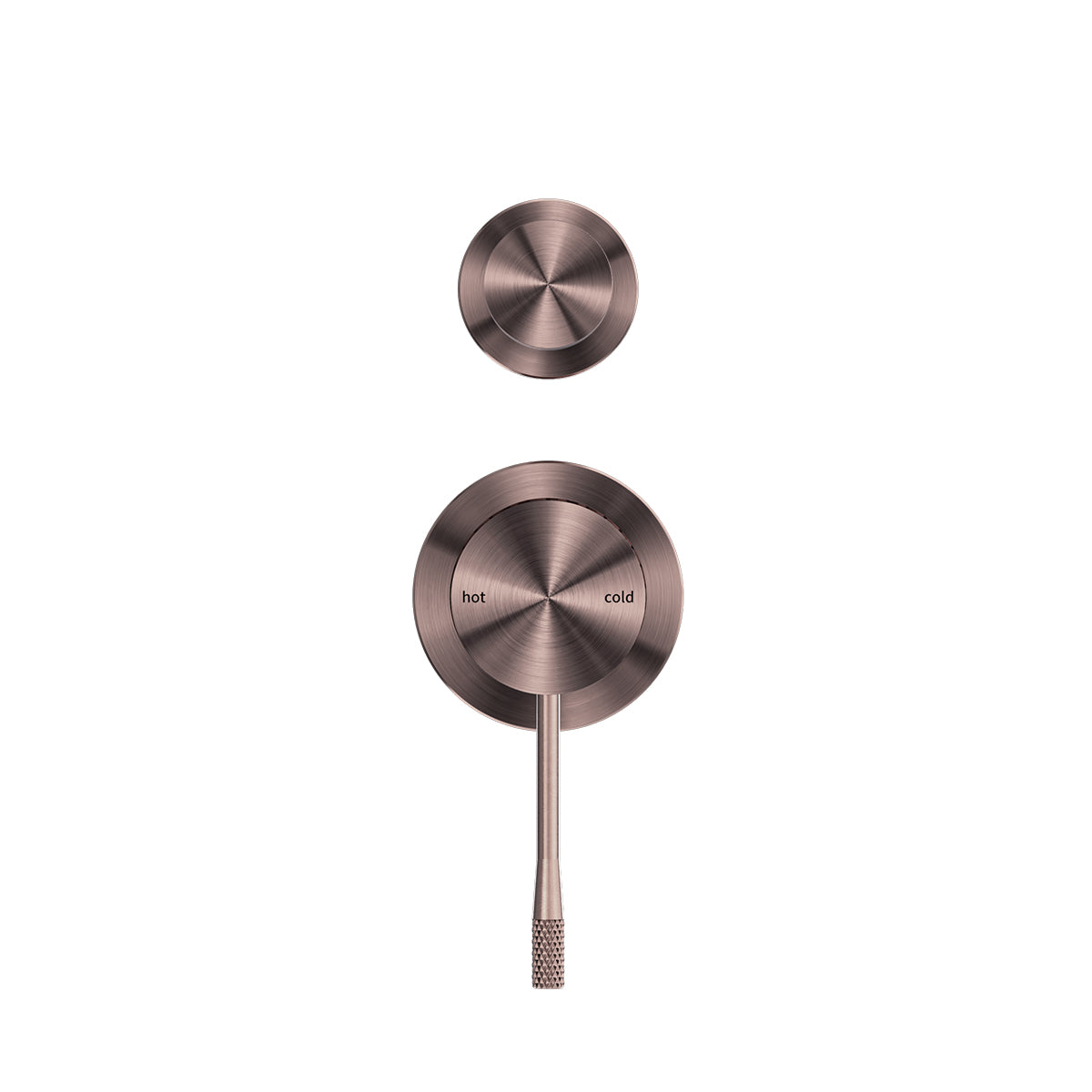 Opal Shower Mixer With Divertor Separate Plate Brushed Bronze