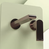 Bianca Wall Basin/Bath Mixer Separate Back Plate 230mm Brushed Bronze