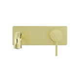 Mecca Wall Basin/Bath Mixer 160mm Brushed Gold