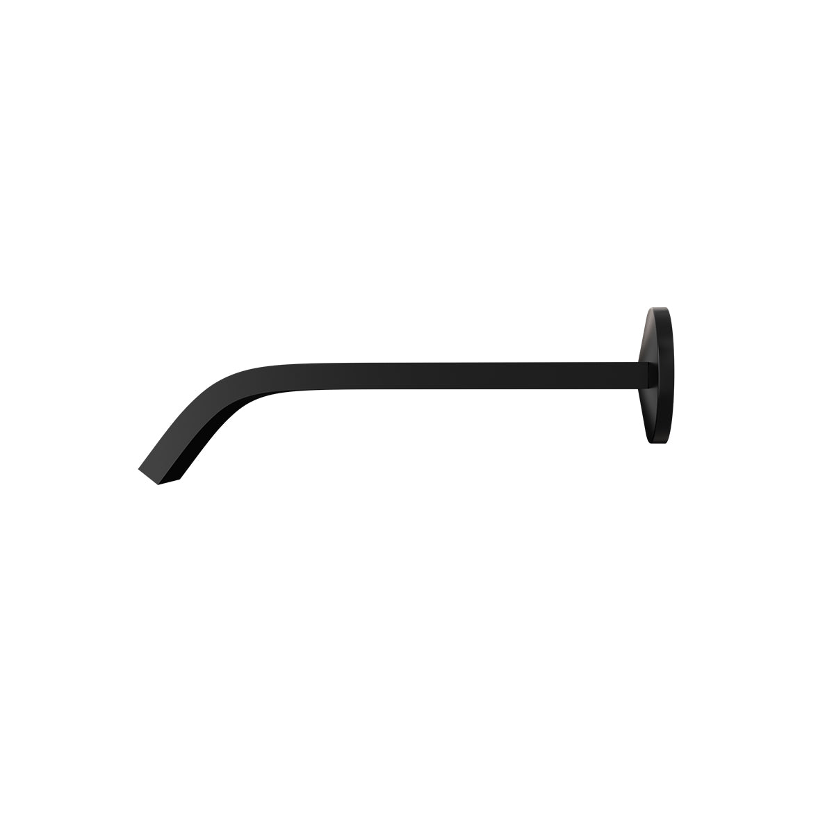 Components Wall Mount Basin Spout Ribbon Trim-Matte Black