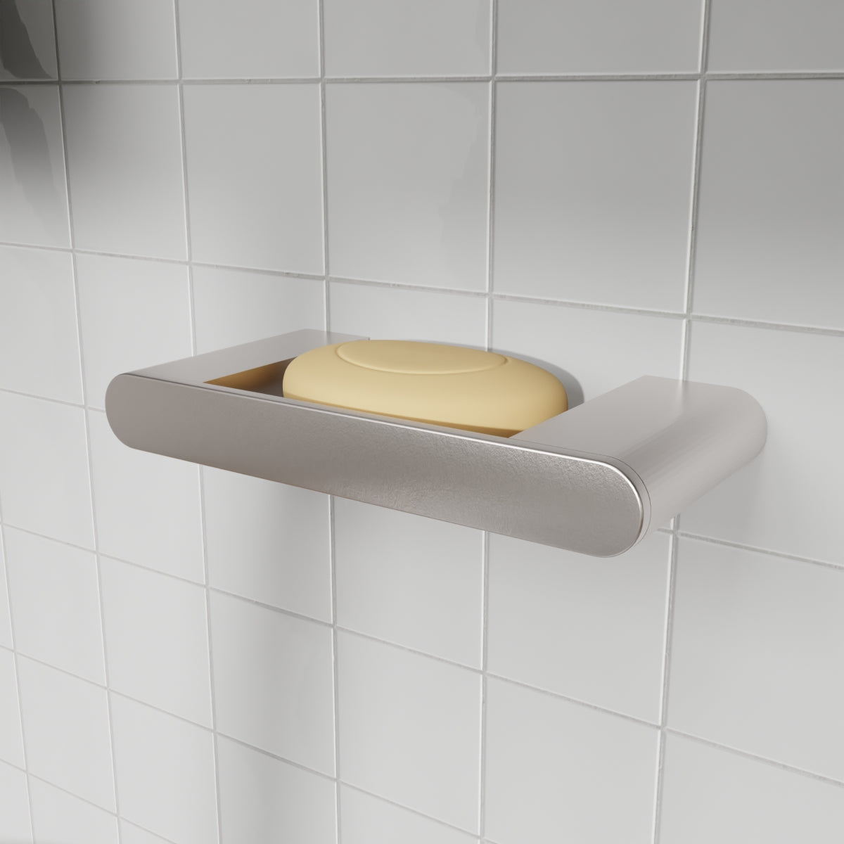 BIANCA SOAP DISH HOLDER BRUSHED NICKEL