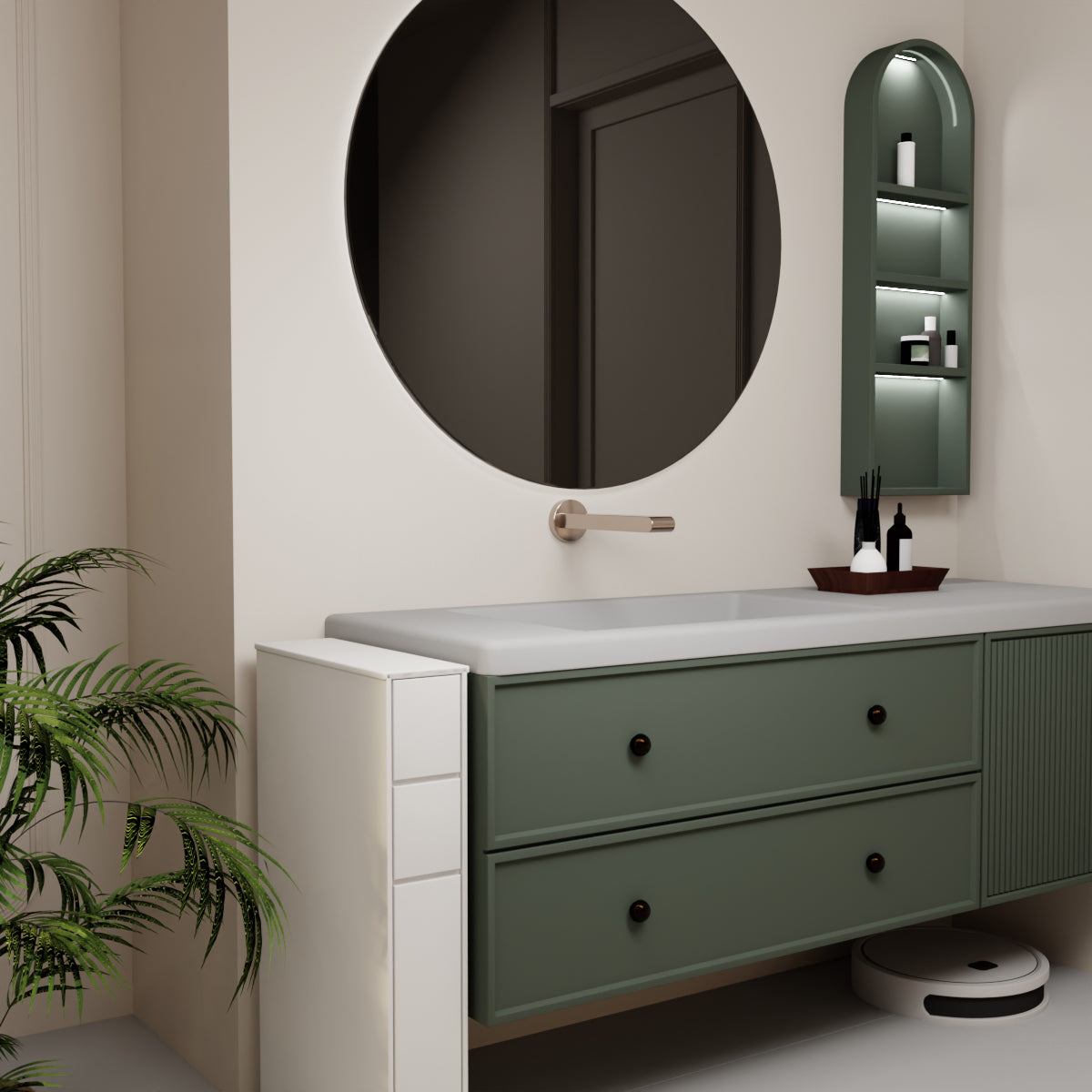 Bianca Fixed Bath Spout Only 200mm Brushed Bronze