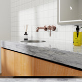 Opal Wall Basin/Bath Mixer Separate Back Plate 160mm Brushed Bronze