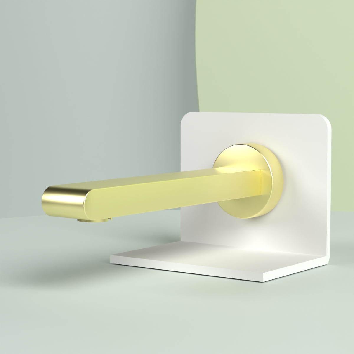 Bianca Fixed Bath Spout Only 240mm Brushed Gold