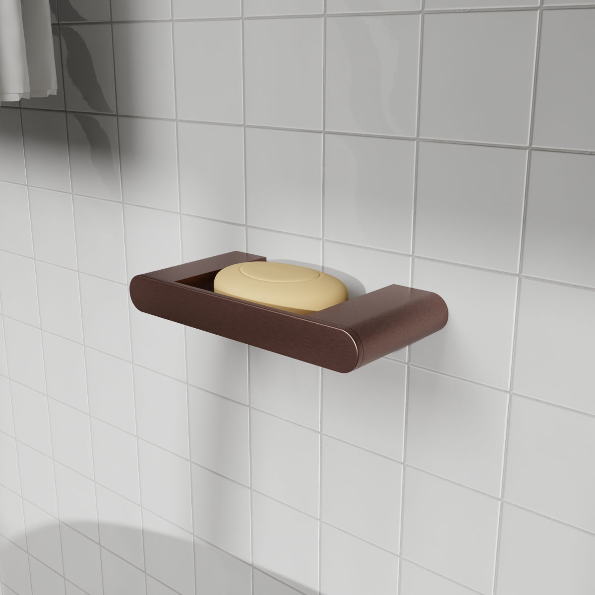 BIANCA SOAP DISH HOLDER BRUSHED BRONZE