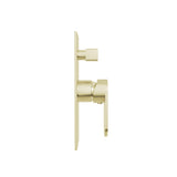 Ecco Shower Mixer With Divertor Brushed Gold
