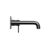 Mecca Wall Basin/Bath Mixer 120mm Matte Black
