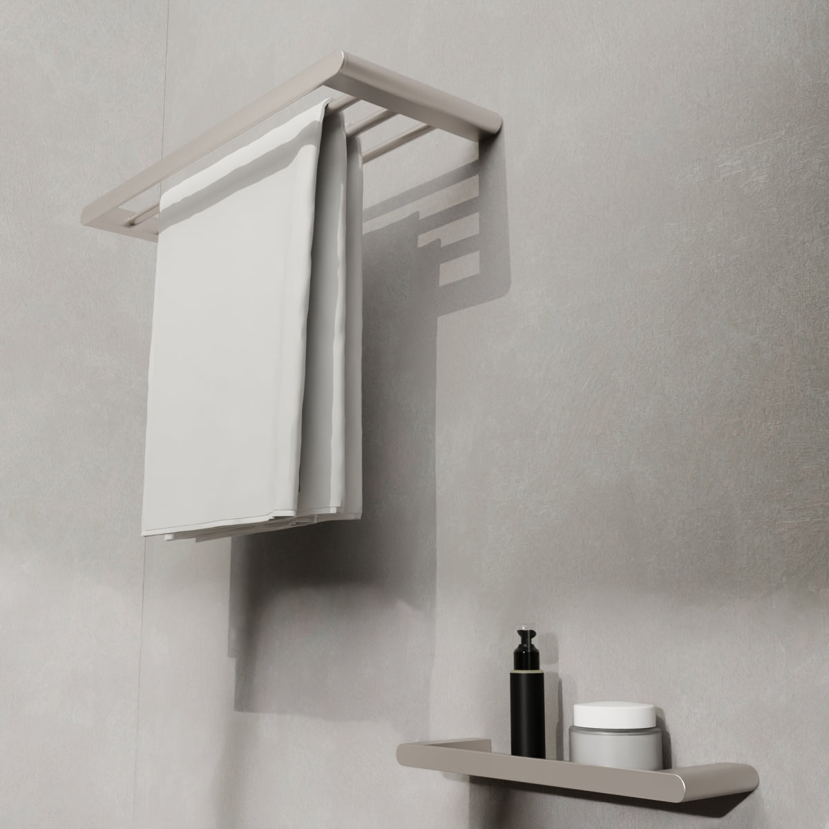 Bianca Metal Shower Shelf Brushed Nickel
